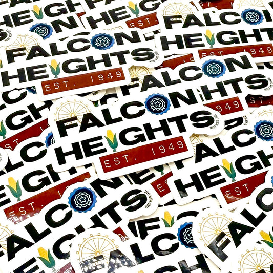 Falcon Heights MN state fair vinyl sticker