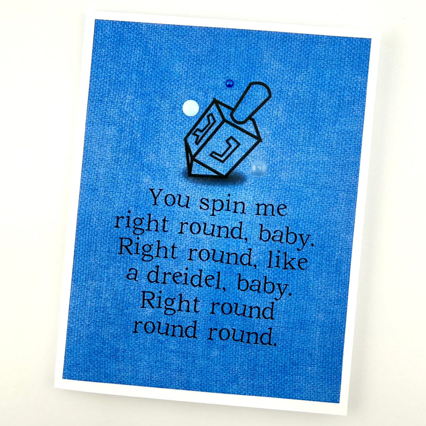 Hanukkah Dreidel Right Round card