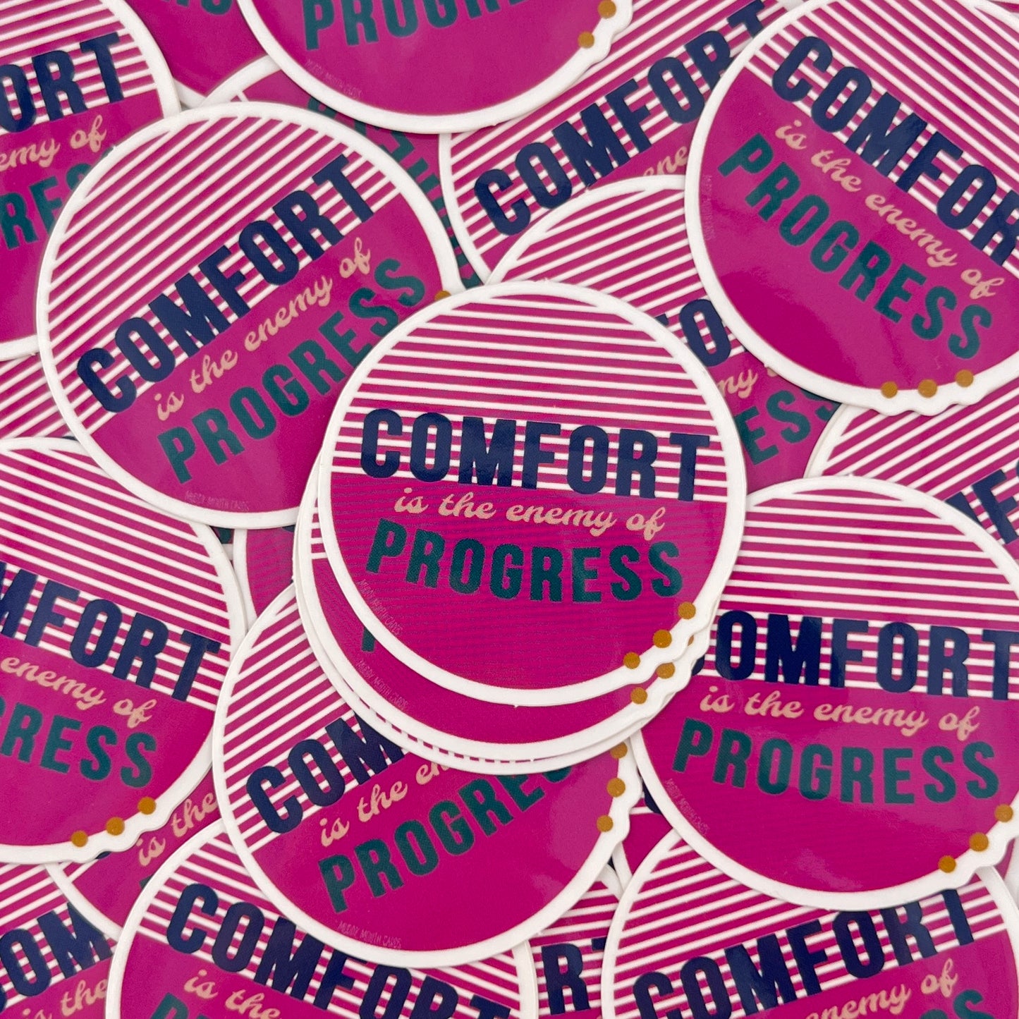 Comfort Enemy of Progress vinyl sticker