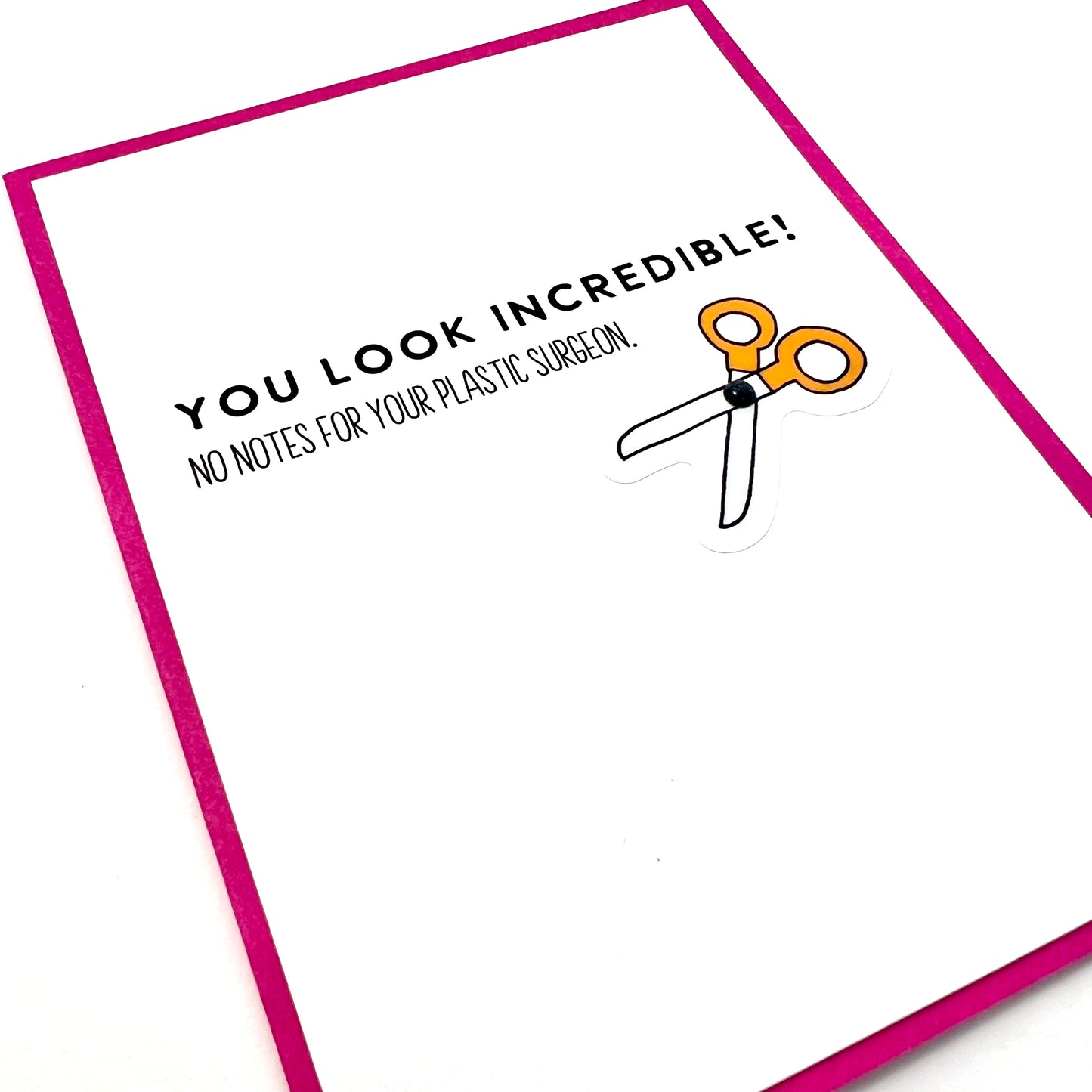 You Look Incredible Plastic Surgery card