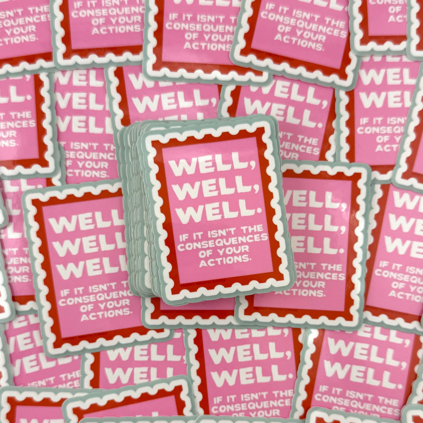 Consequences of Actions vinyl sticker