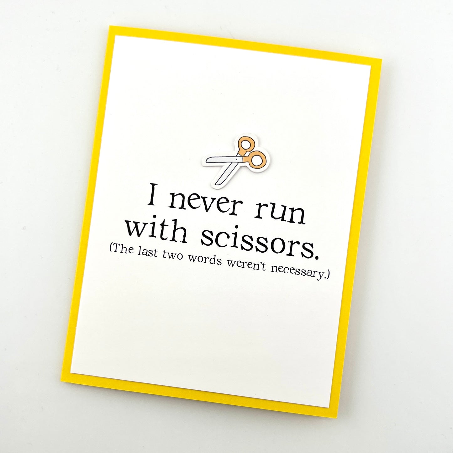 Run With Scissors card