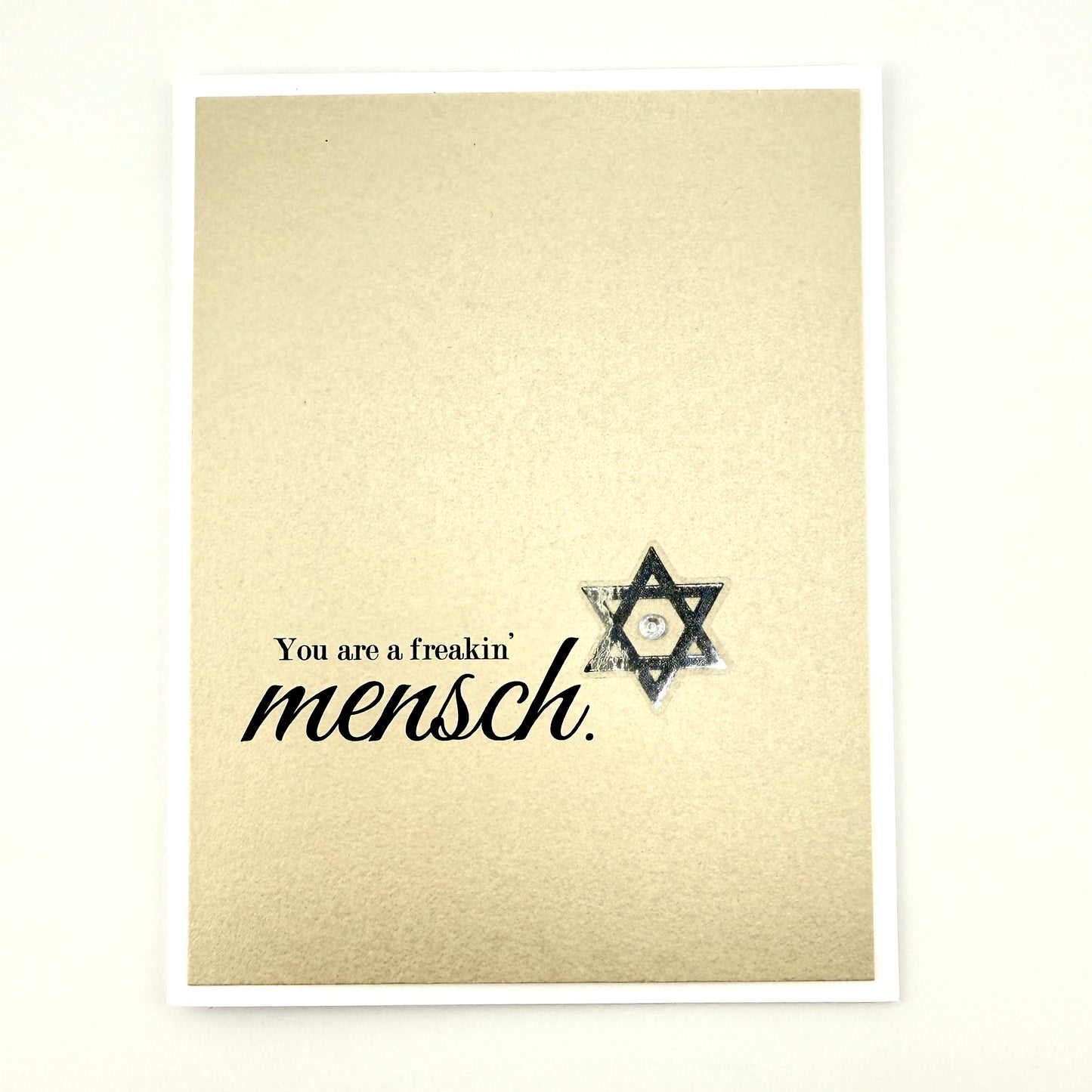 Hanukkah Freaking Mensch card