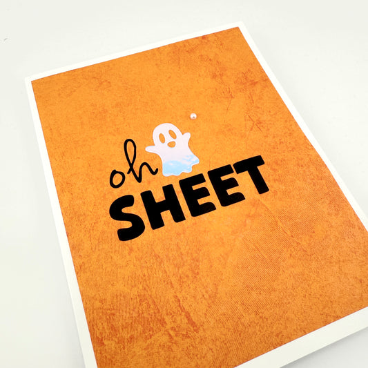Oh Sheet ghost card