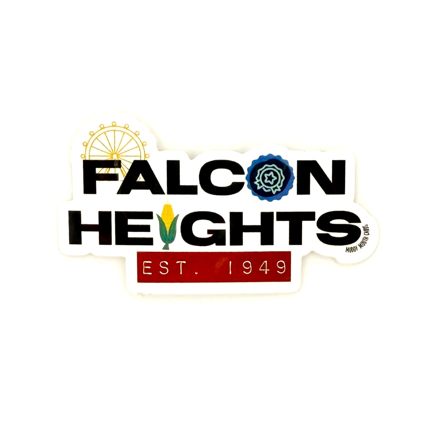 Falcon Heights MN state fair vinyl sticker