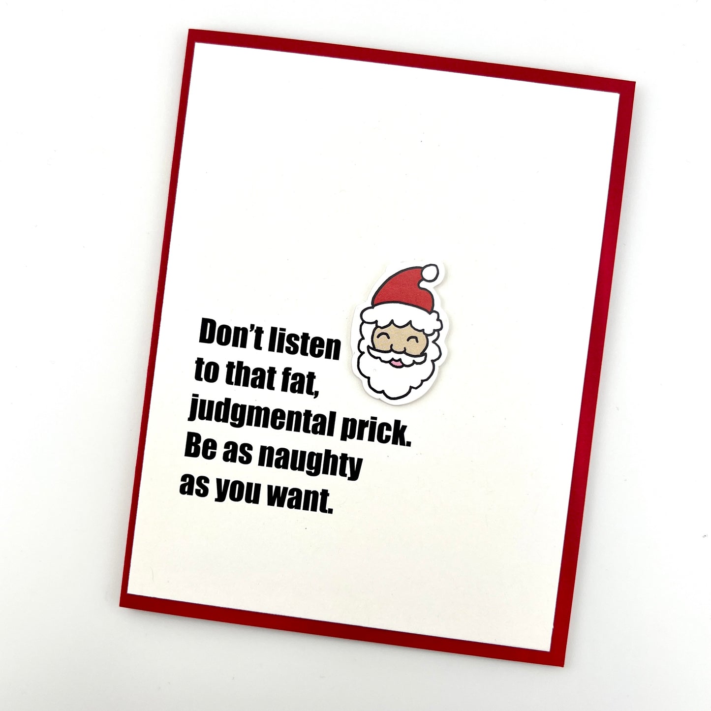 Judgmental Prick Christmas card
