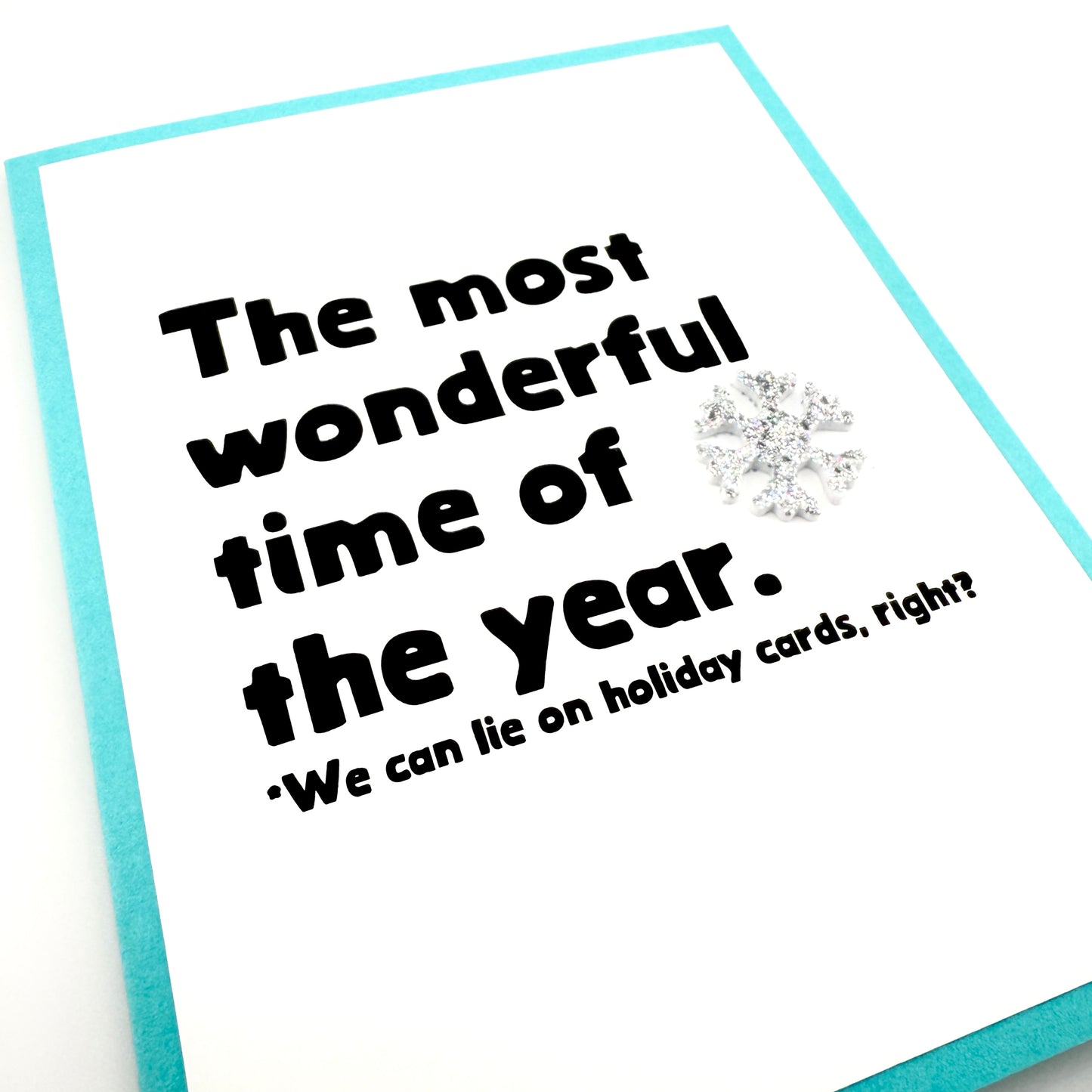 Lie on Holiday cards card