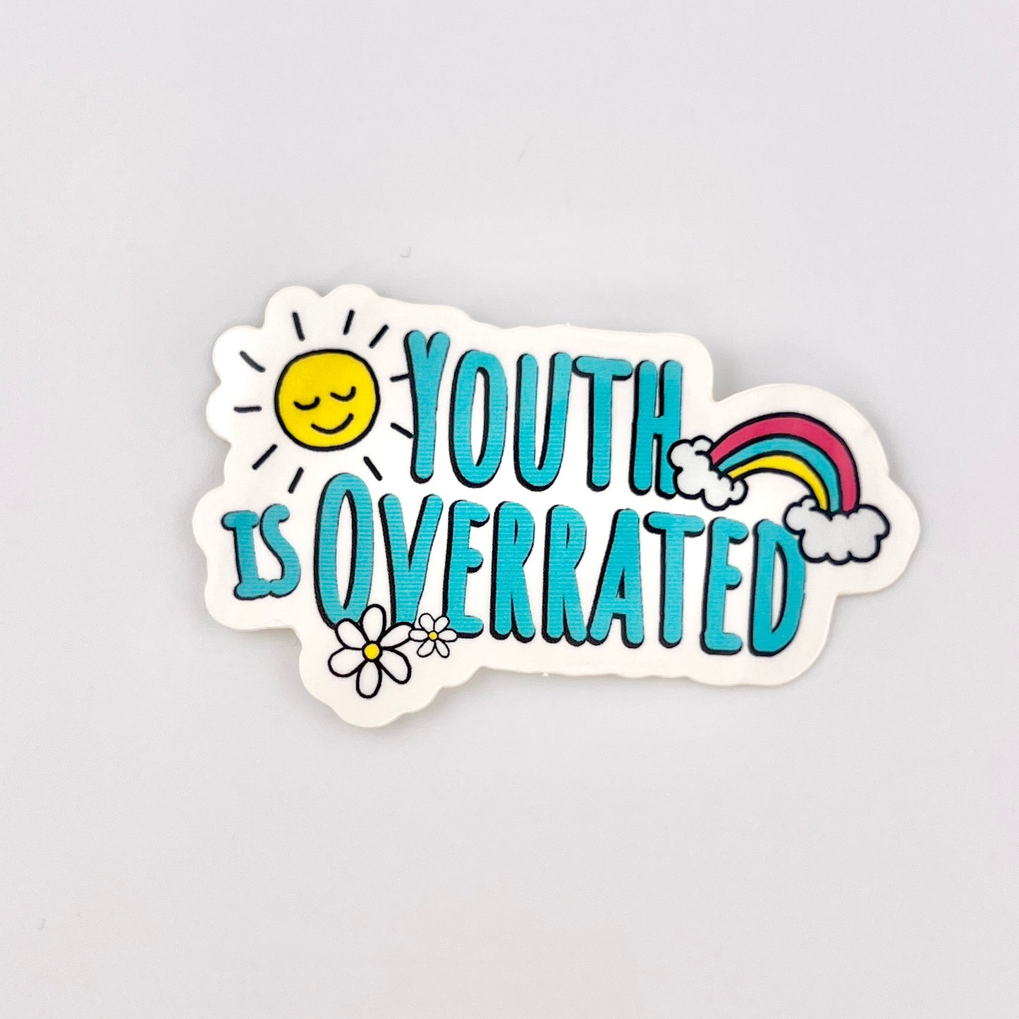 Youth is Overrated vinyl sticker