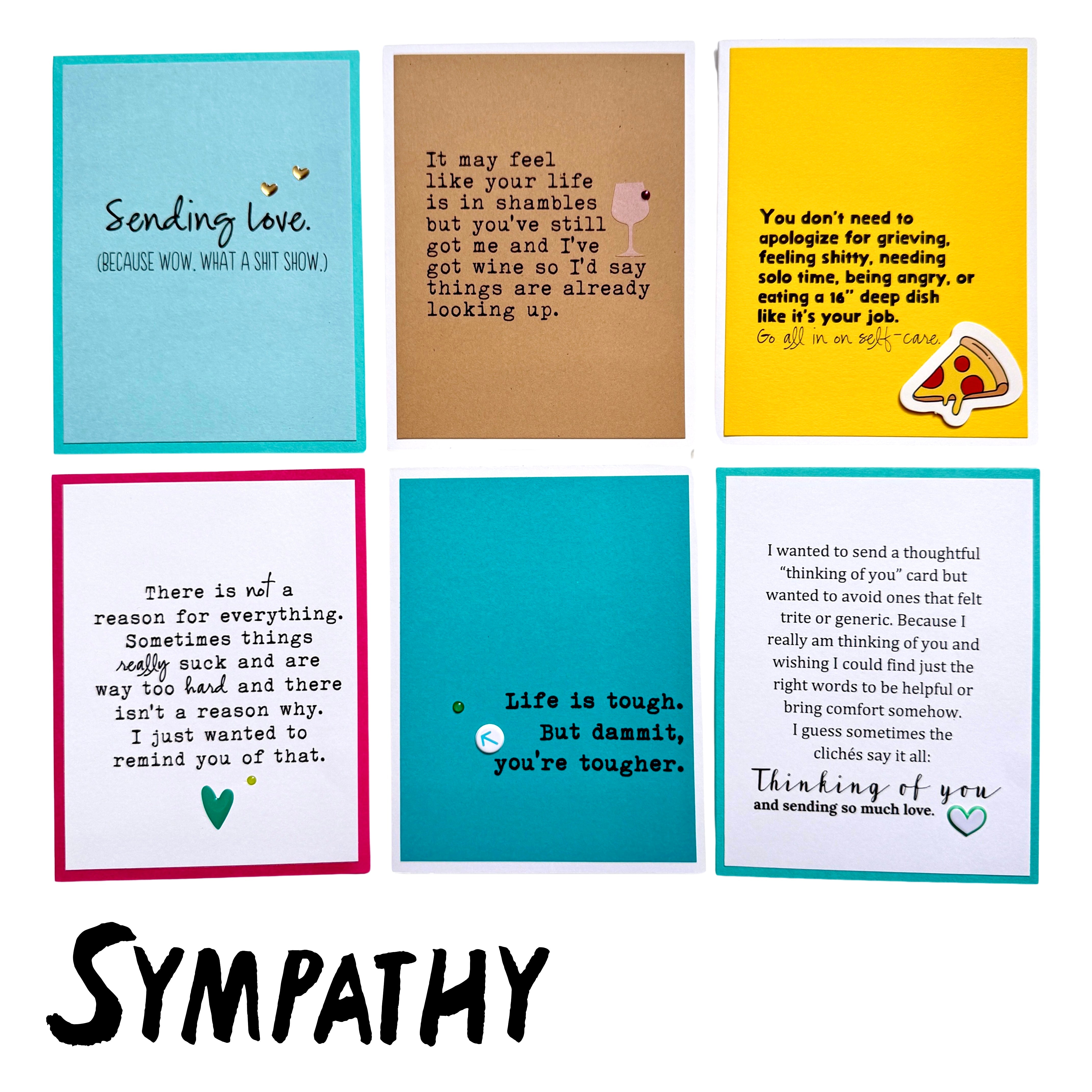 6-Card Value Pack: Empathy Set – Muddy Mouth Cards