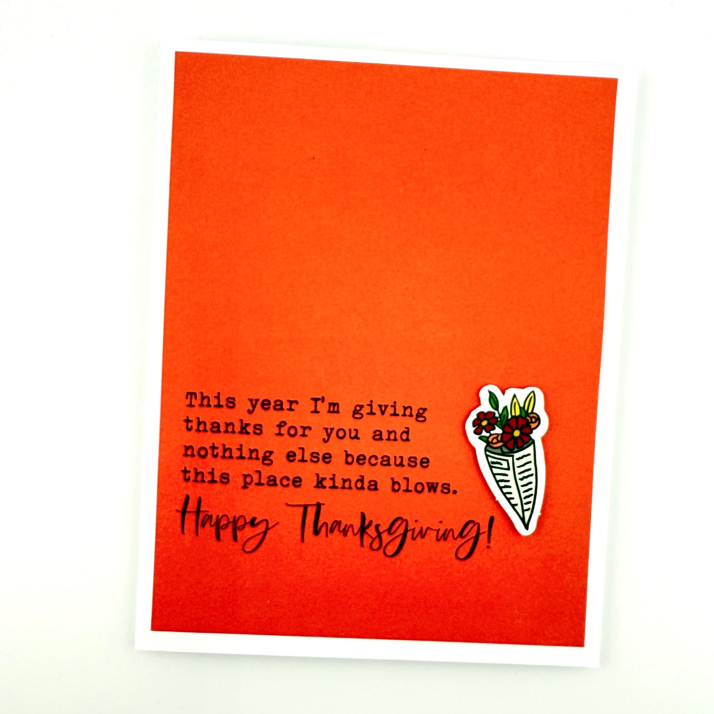 This Place Blows Thanksgiving card