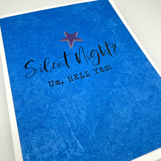 Silent Night holiday card