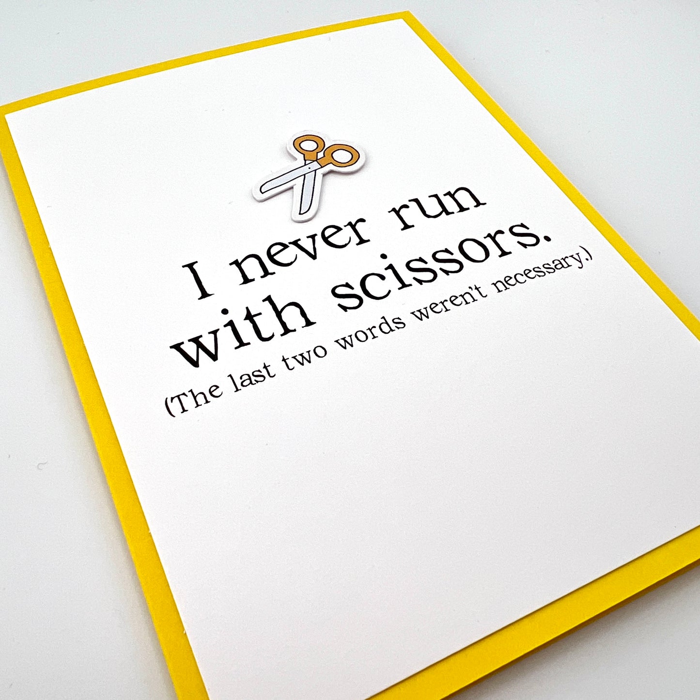 Run With Scissors card