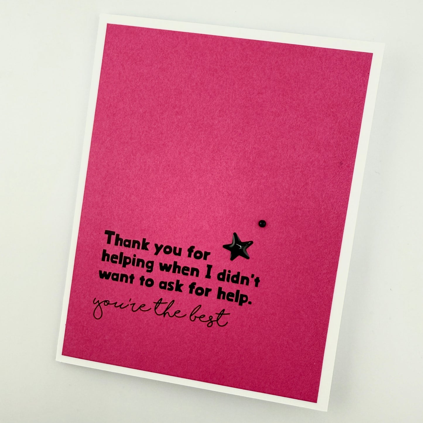 Didn’t Want to Ask for Help thank you card