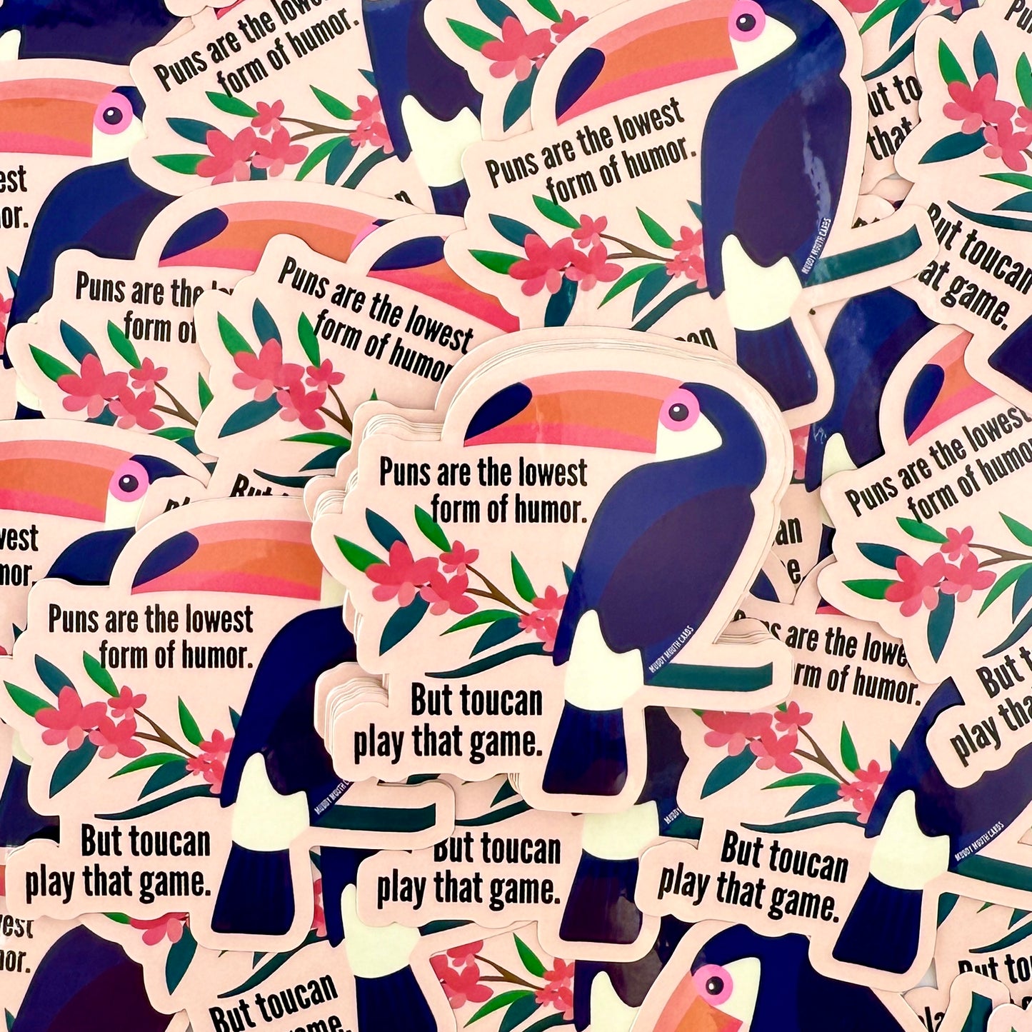 Pun Toucan Play vinyl sticker