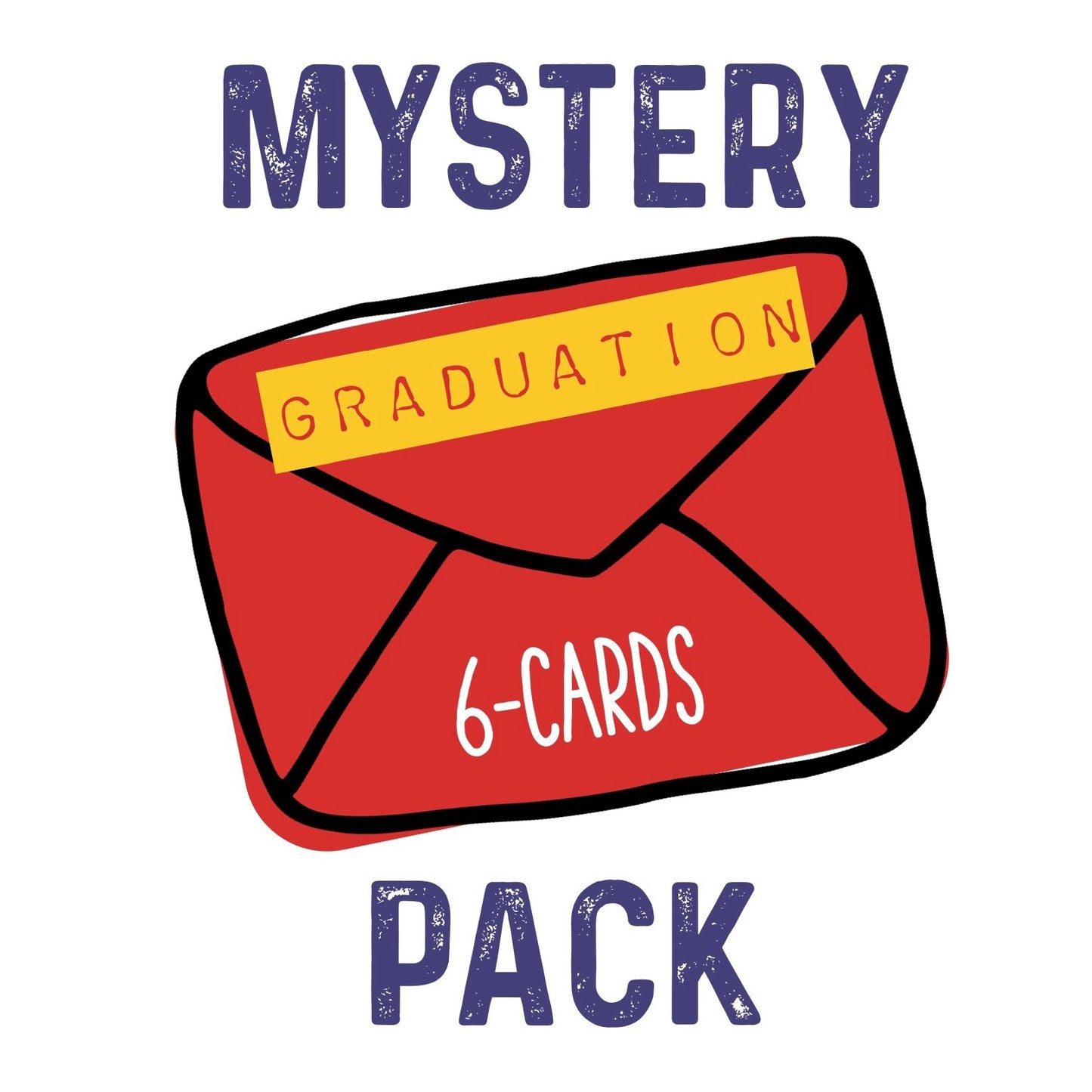 Surprise Pack—6 Cards: Graduation (with profanity) Mystery set
