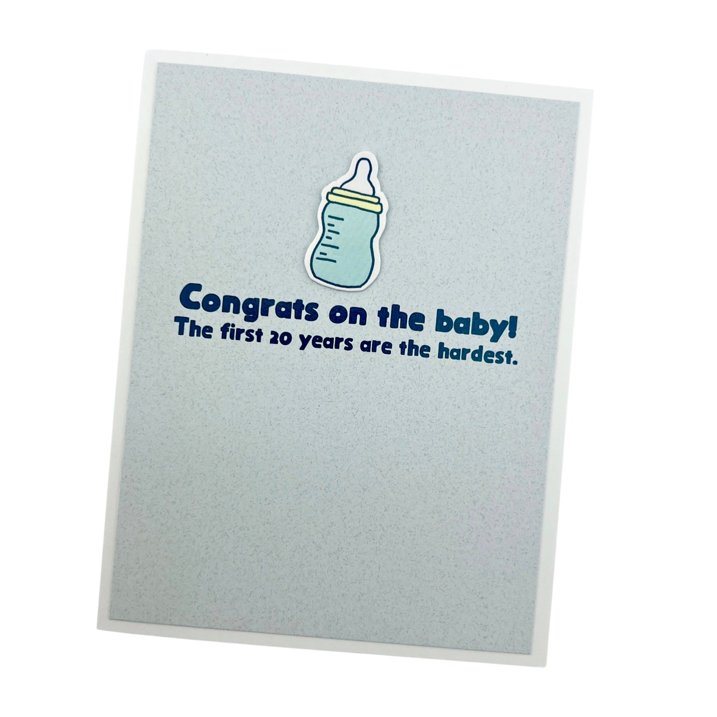 First 20 Years Are Hardest baby card