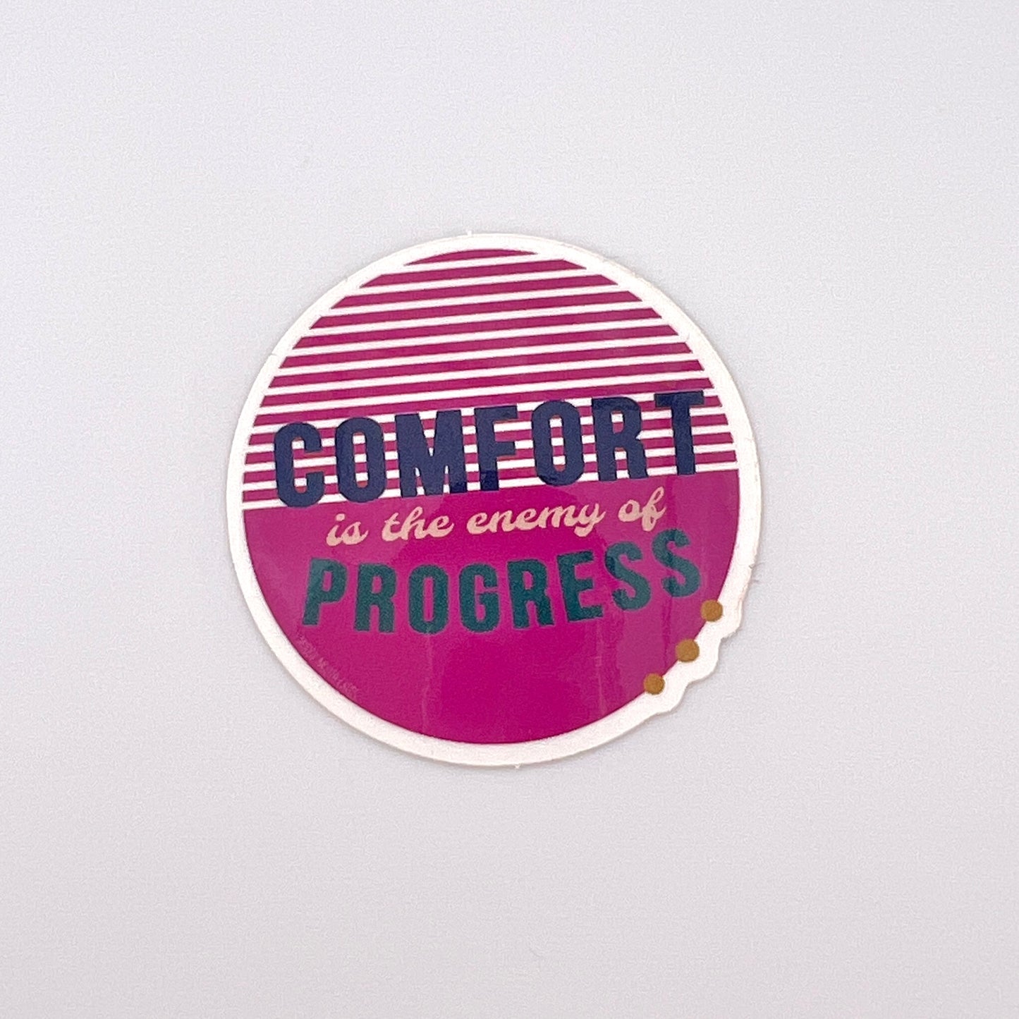 Comfort Enemy of Progress vinyl sticker