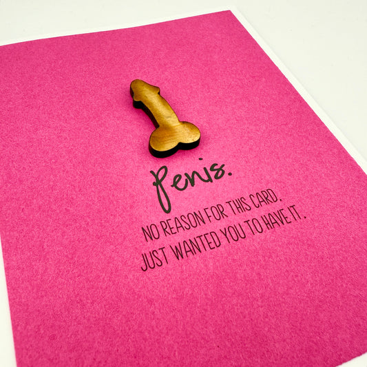 Penis No Reason card