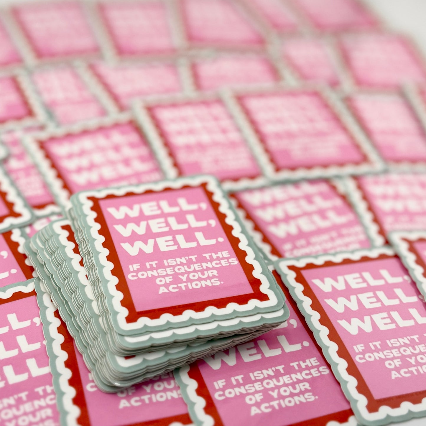 Consequences of Actions vinyl sticker