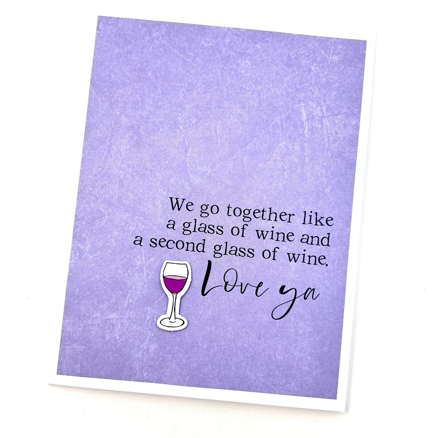 Second Glass of Wine card