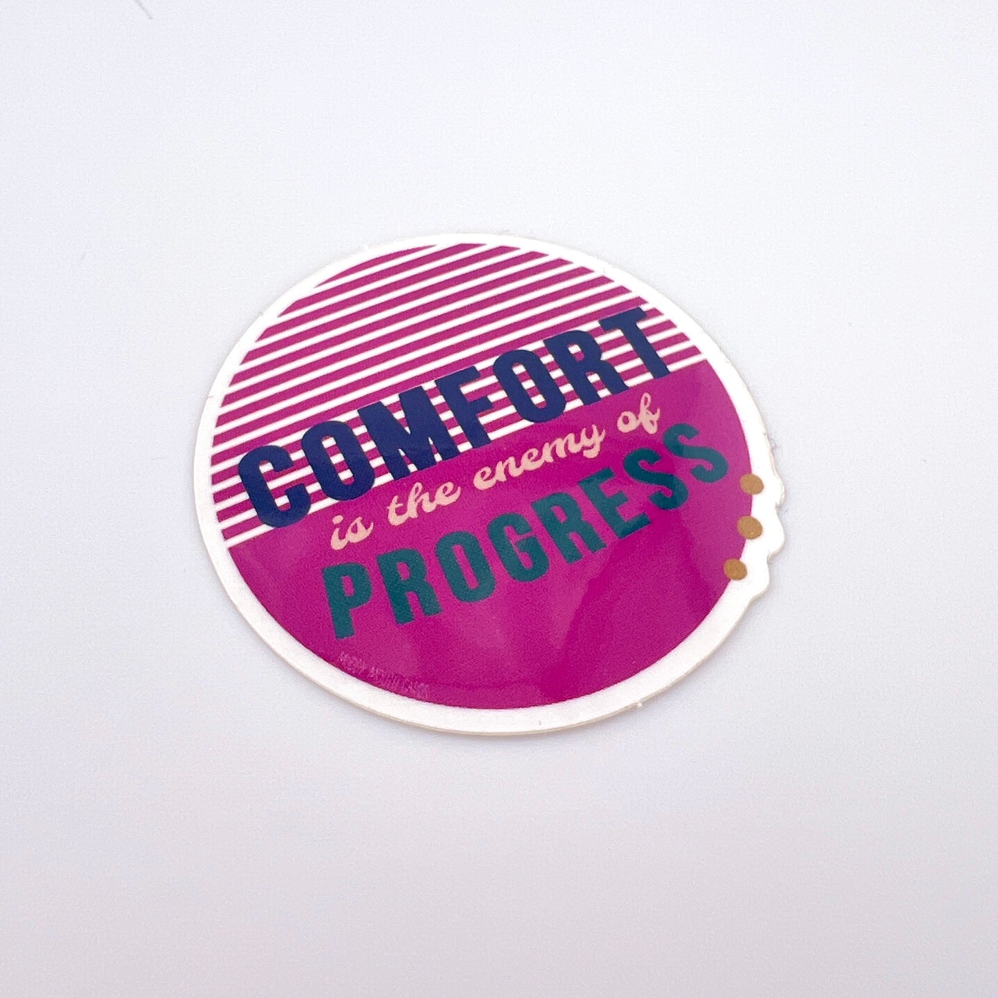 Comfort Enemy of Progress vinyl sticker