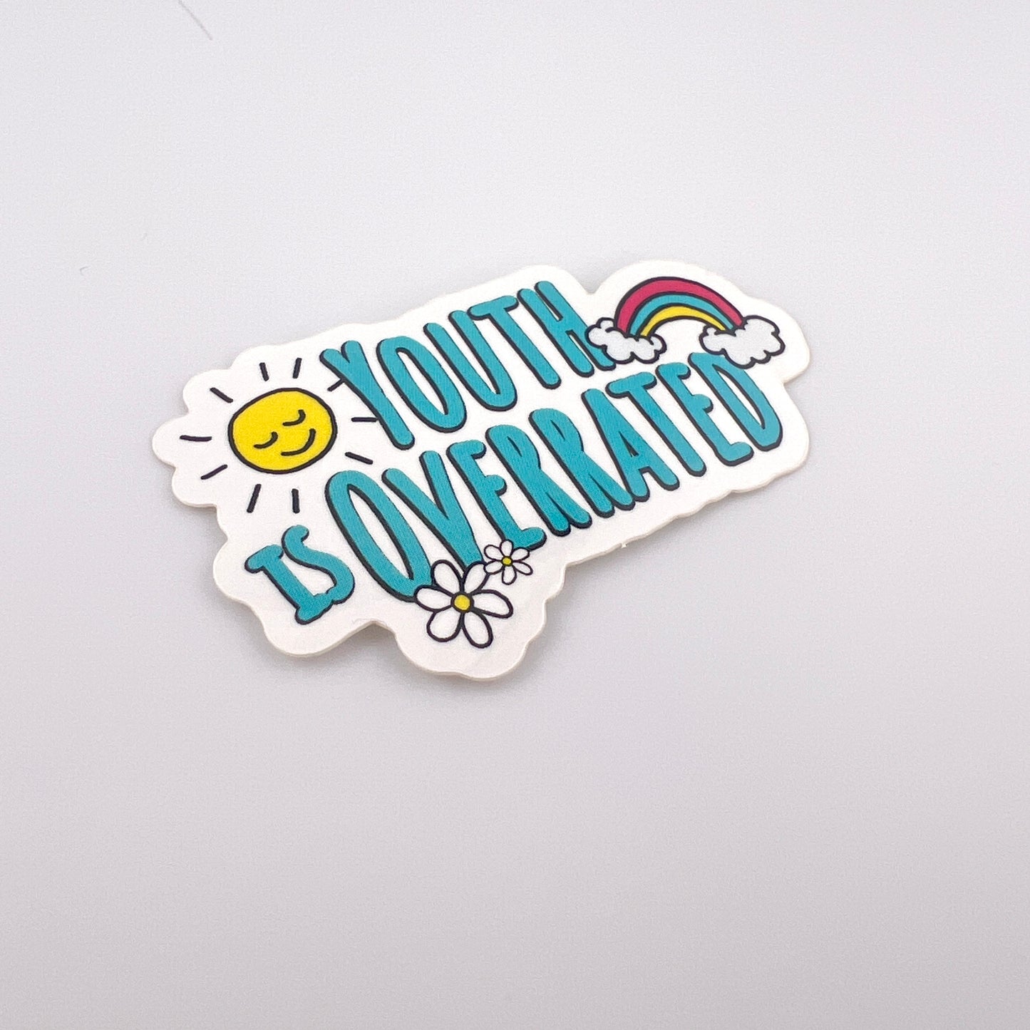 Youth is Overrated vinyl sticker