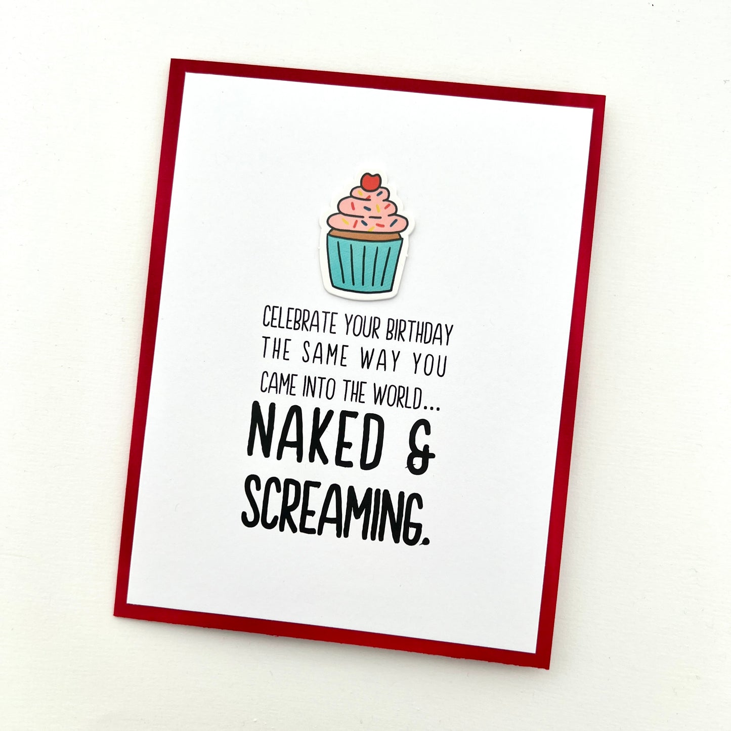 Naked and Screaming card