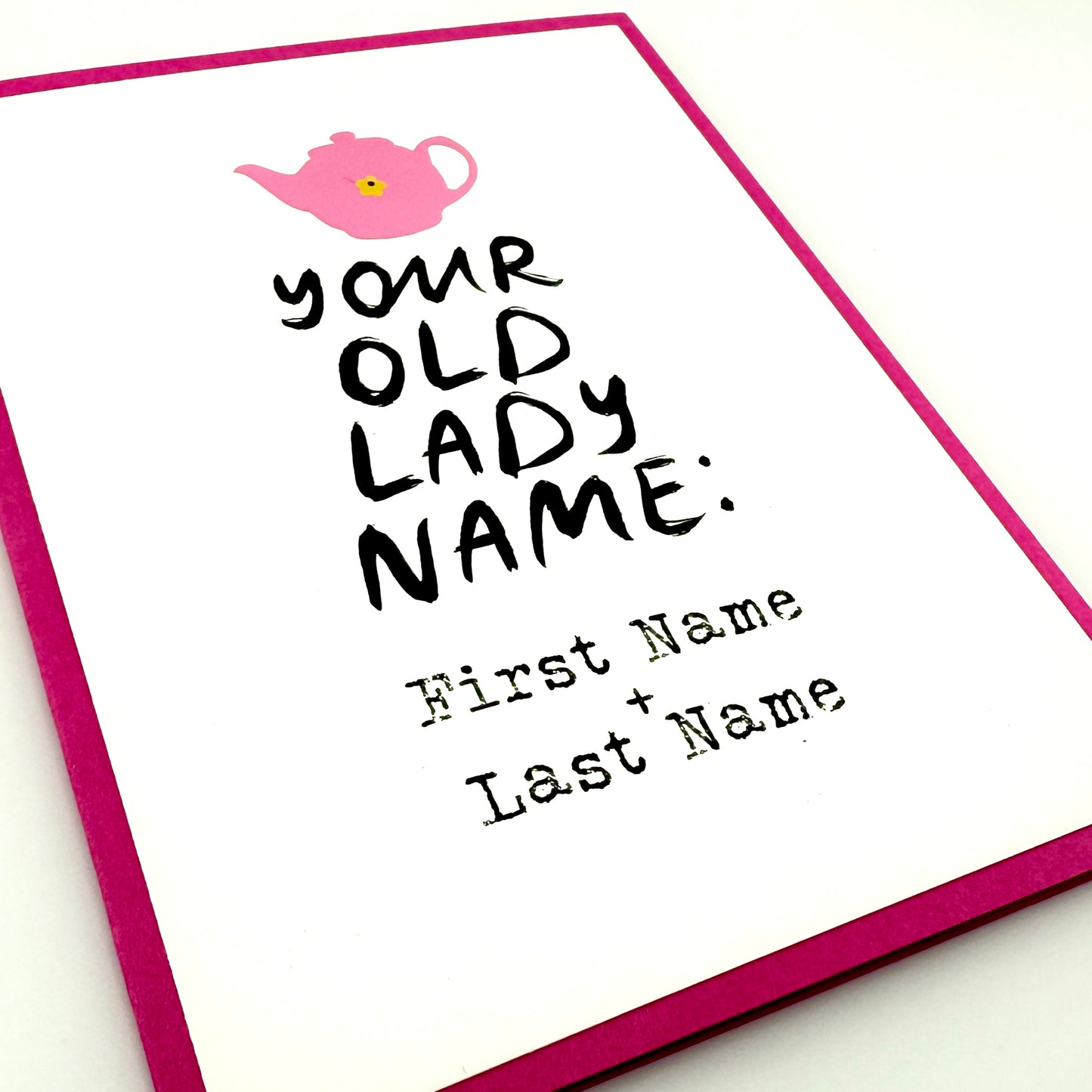 Old Lady Name card