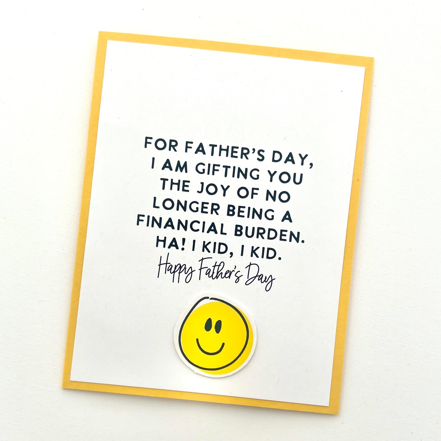 Financial Burden Father’s Day card
