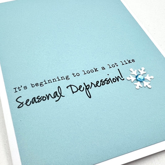 Seasonal Depression holiday card