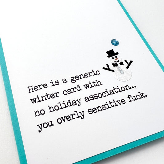 Generic Winter holiday card