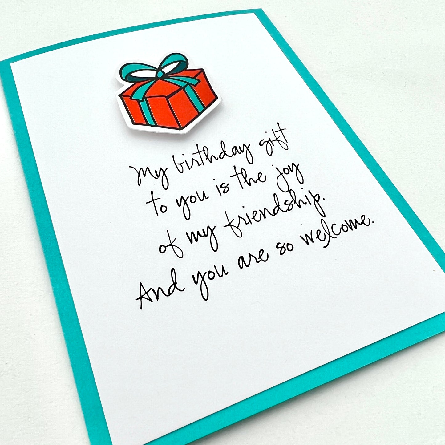 Birthday Gift Joy of Friendship card