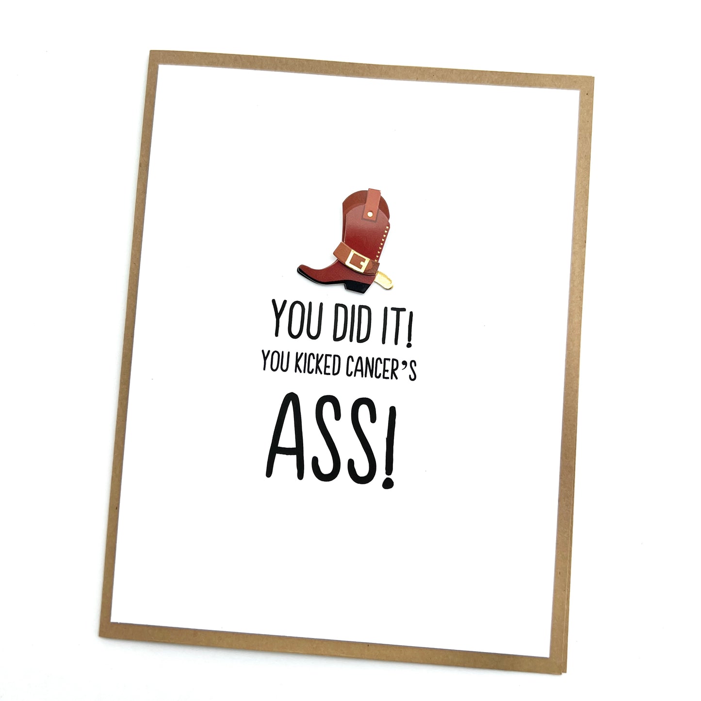 Kicked Cancer's Ass card