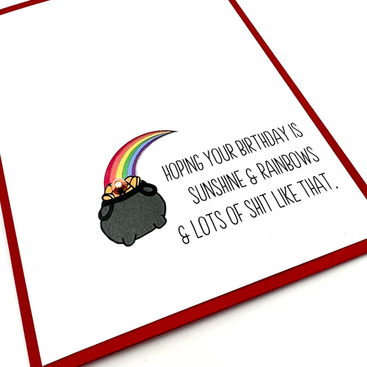 Sunshine and Rainbows card