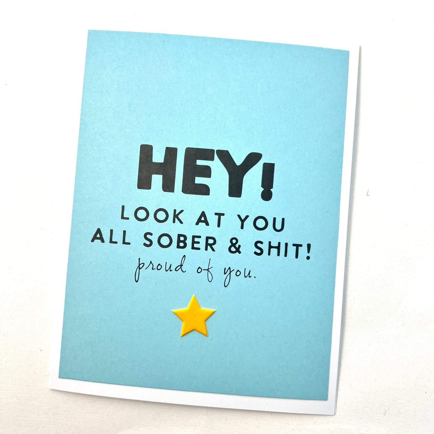 All Sober and Shit card