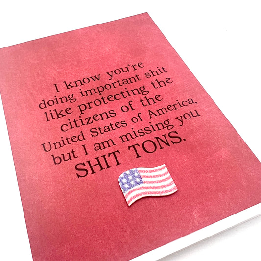 Protecting Citizens Missing You Military card