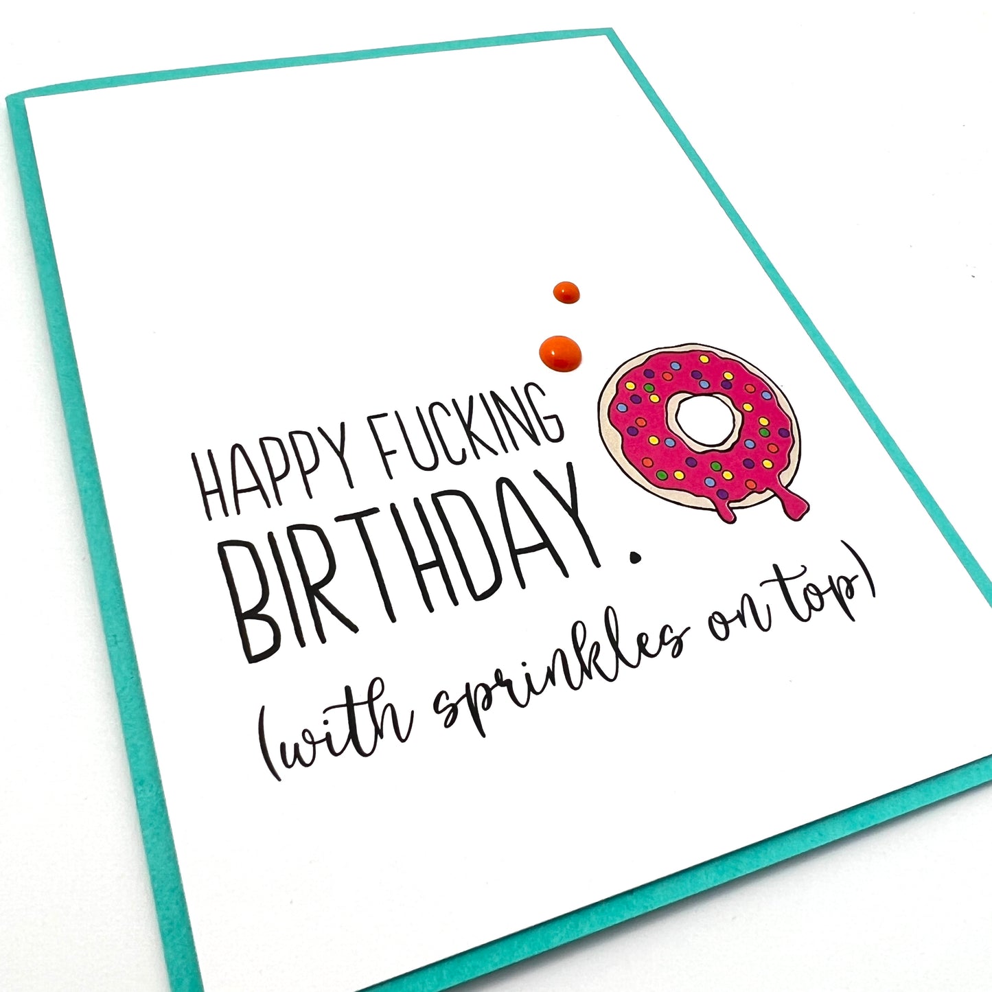 Donut Sprinkles on Top card