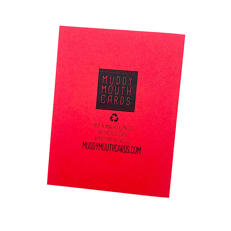 Life is Short Smell Buttholes Dog card