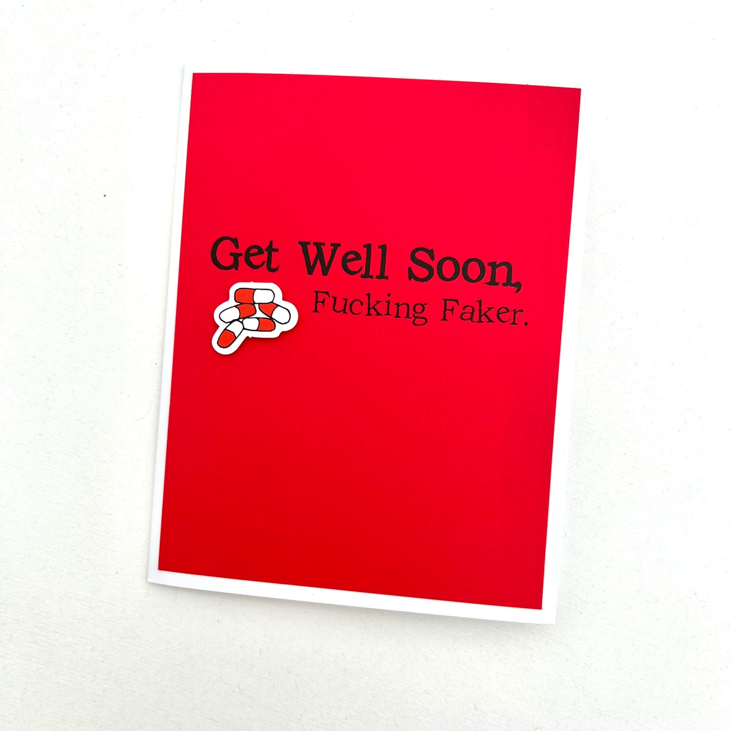 Get Well Fucking Faker card