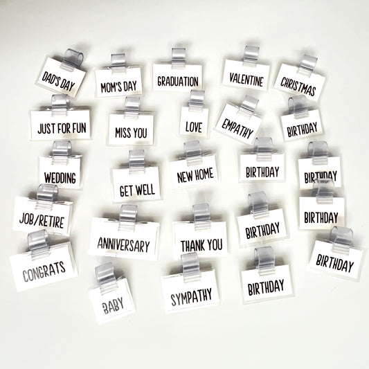 Category Clip-on Signage Set