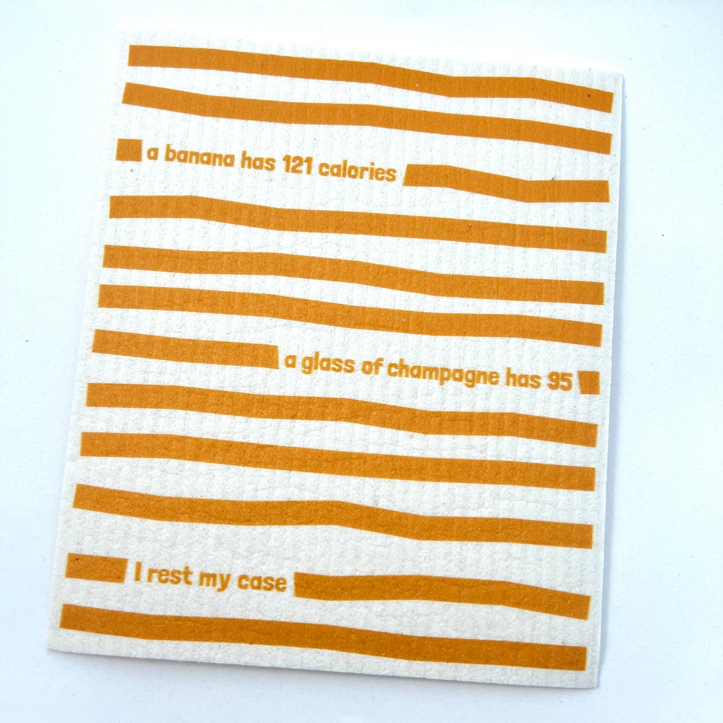 Banana Champagne Calories Swedish dish cloth