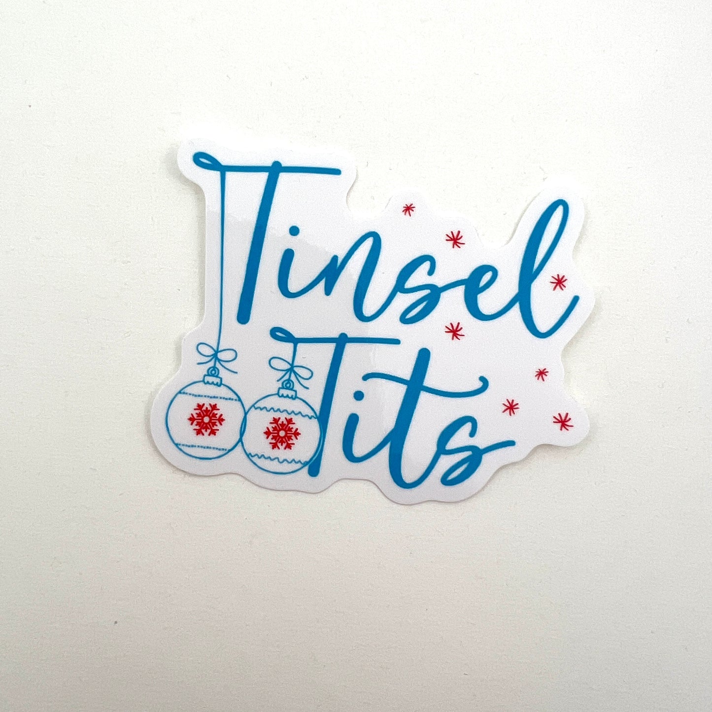 Tinsel Tits vinyl sticker