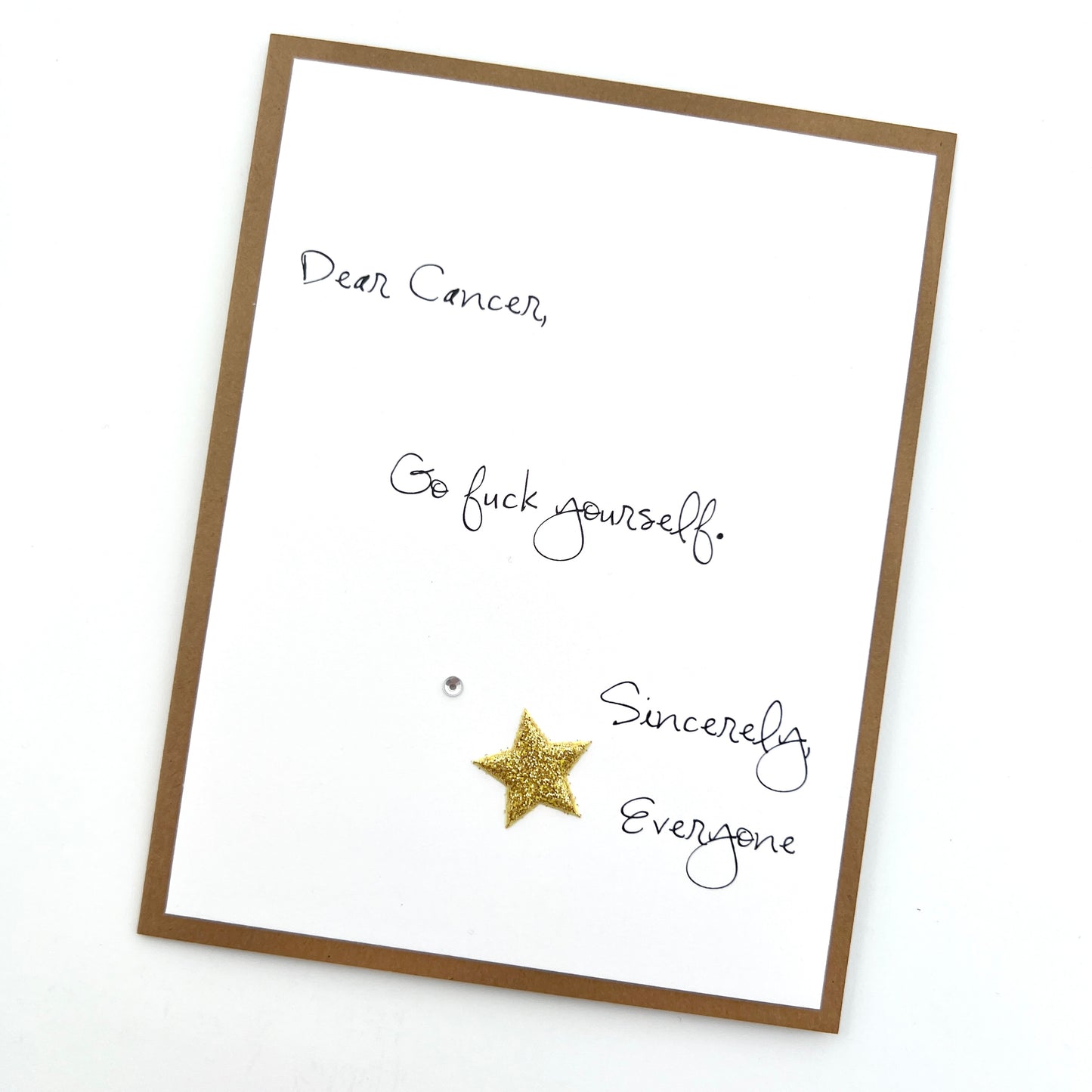 Cancer Go Fuck Yourself card