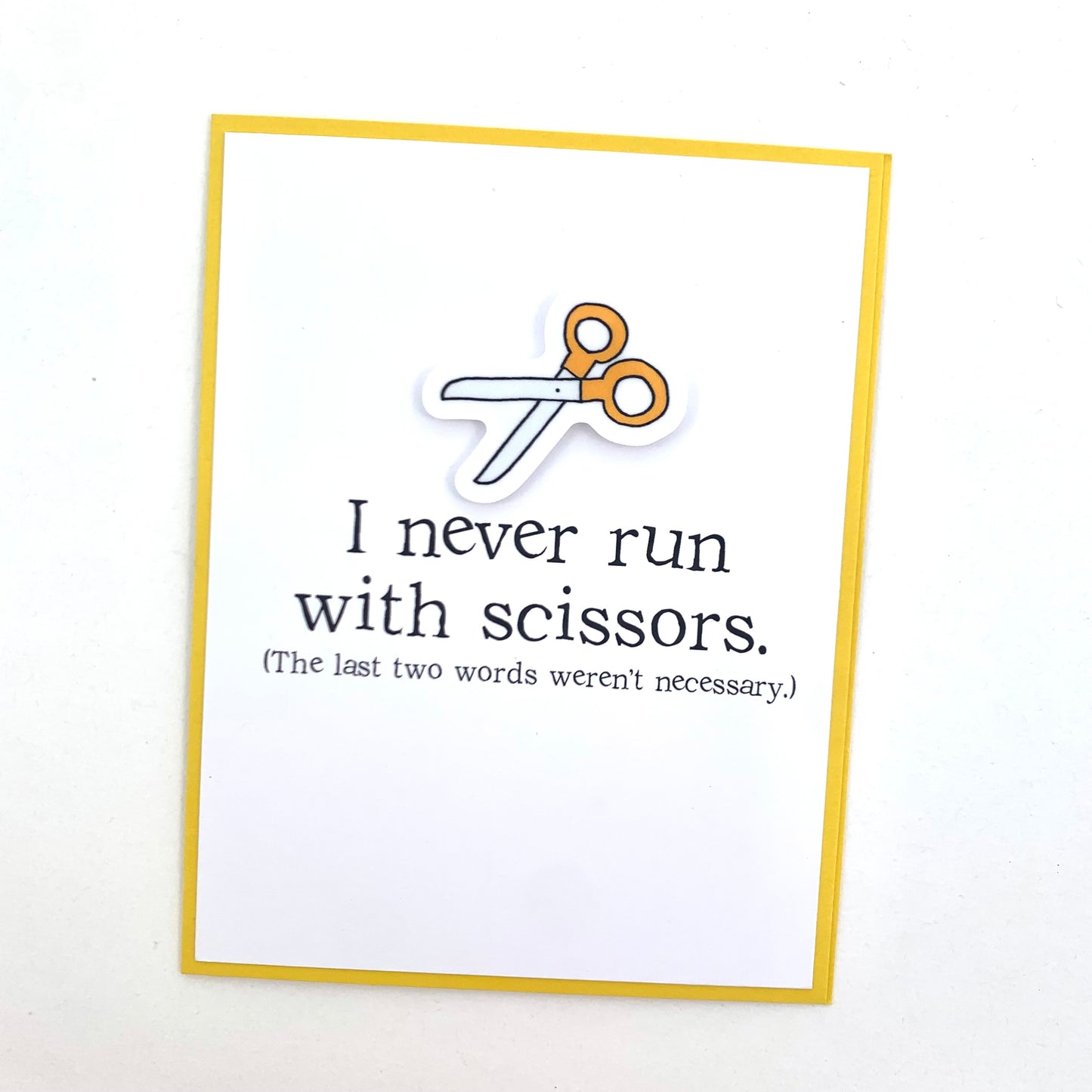 Run With Scissors card