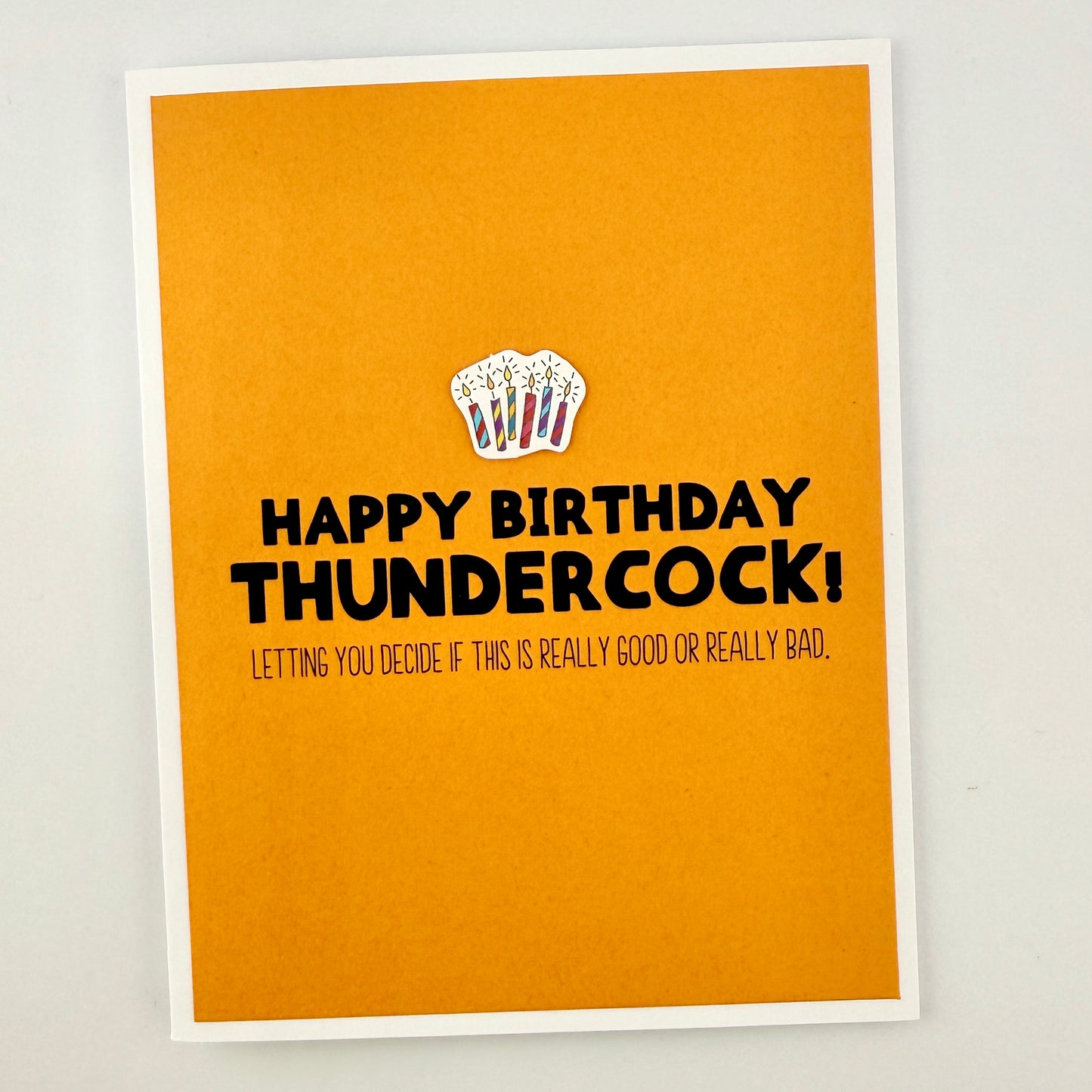 Thundercock Really Good birthday card