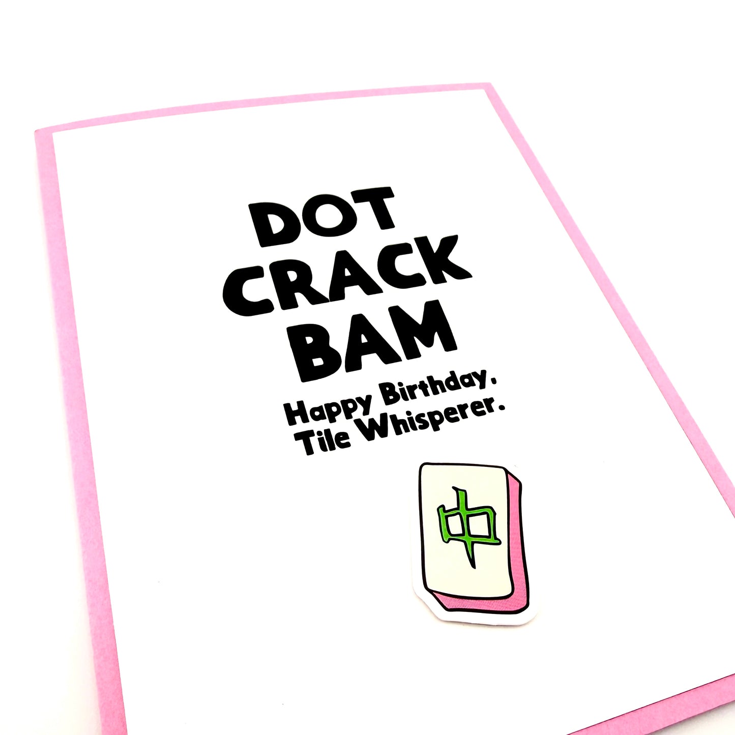 Dot Bam Crack Mahjong birthday card