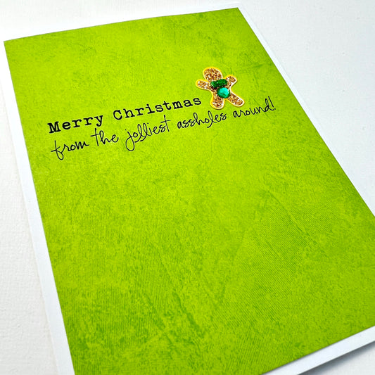 Jolliest Assholes Christmas card