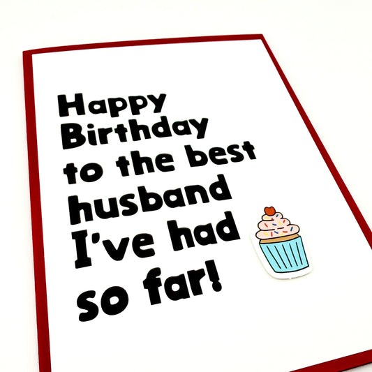 Best Husband So Far birthday card