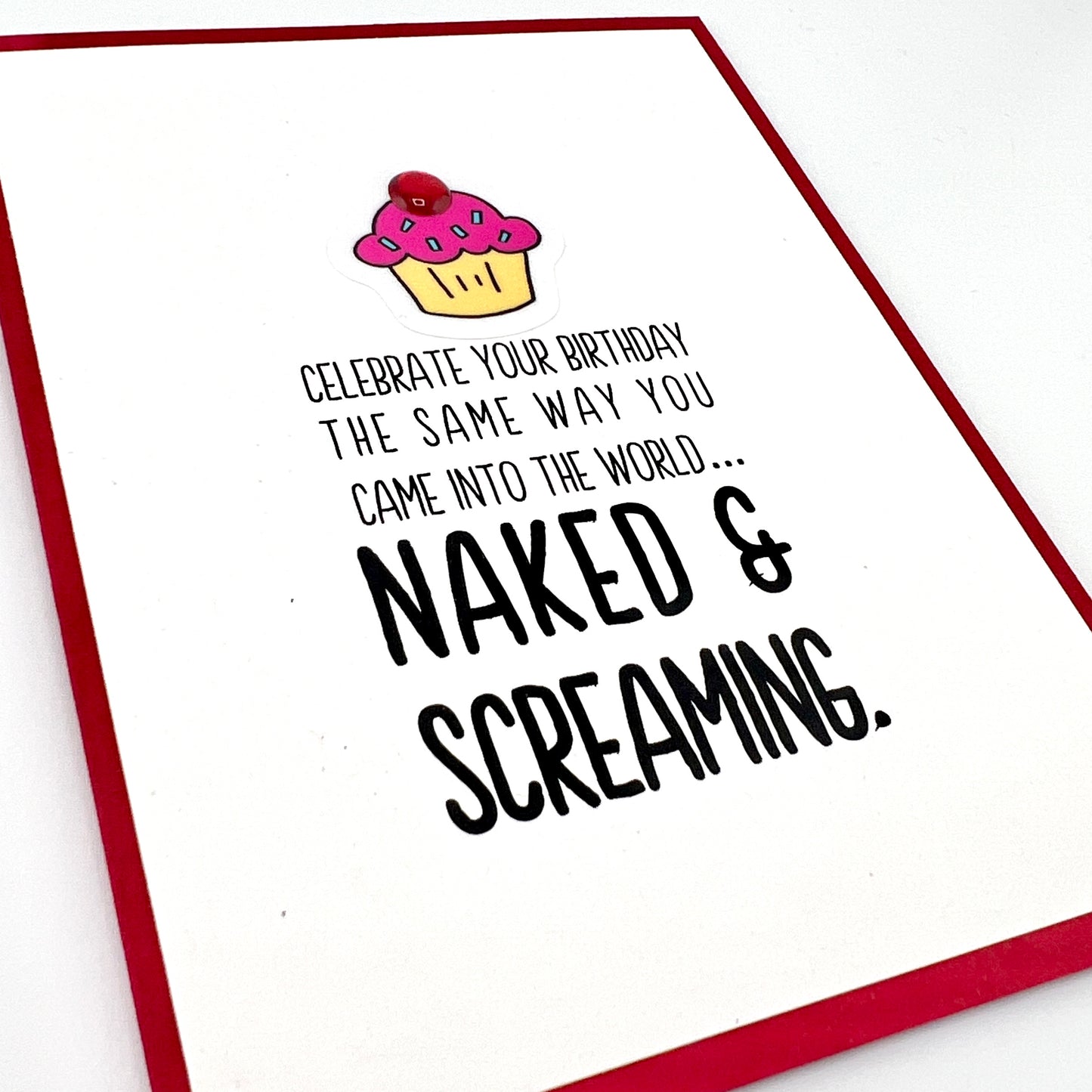 Naked and Screaming card