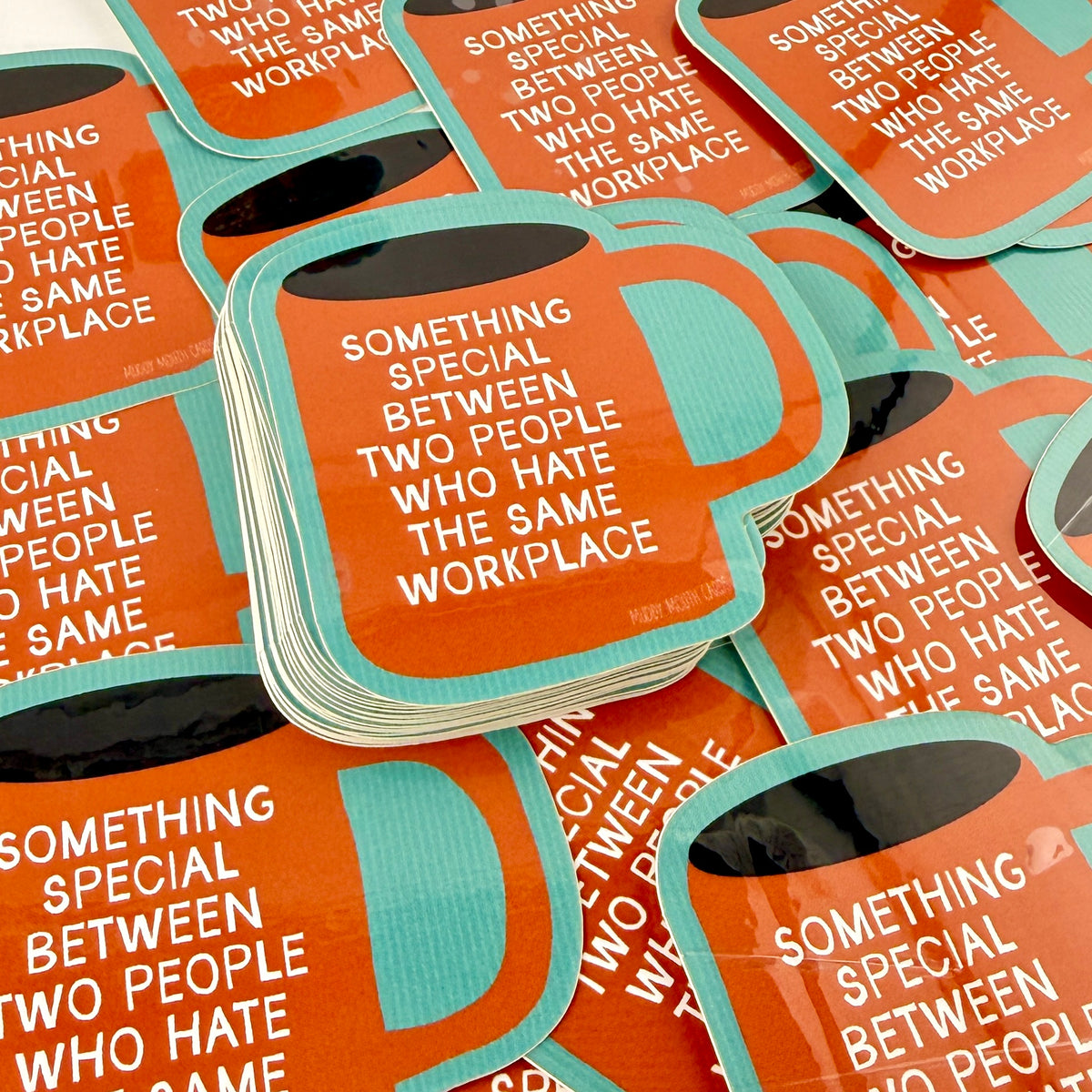 Two People Workplace vinyl sticker